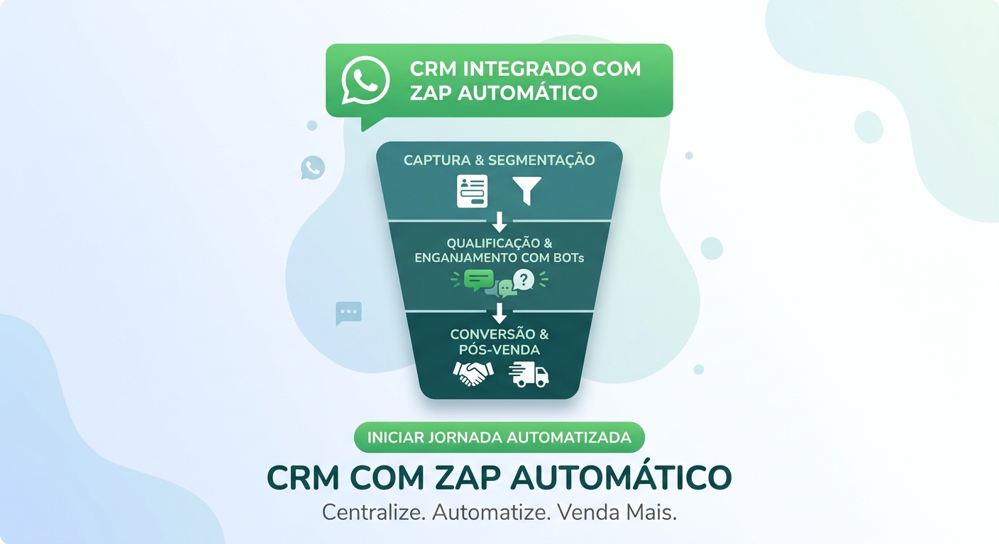 Crm com automação de whatsapp 1 Crm chatzapbot
