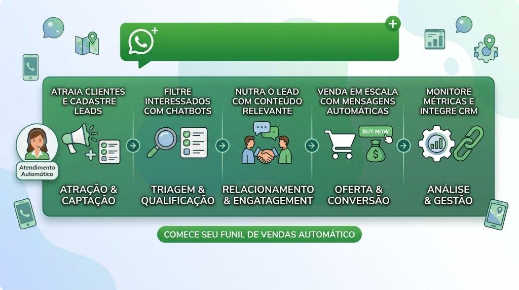 Funil de Vendas no WhatsApp: Como Criar do Zero para Vender no Automático 1 chatzapbot-bot-conversao